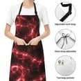 thumbnail image 6 of Lsque Red Line Waterproof Apron Chef Aprons for Men Heavy Duty Chemical Work Apron Extra Long Grilling Aprons with Adjustable Bib Apron, 6 of 9