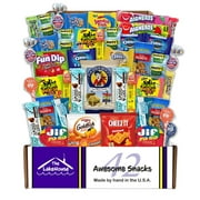 Snacks Variety Pack for Kids - 42 Count Snack Packs Variety Box - Camp Care Package Girl or Boy - Salty Sweet Snack Box - Snack Pack Candy Gift Baskets by The LakeHouse