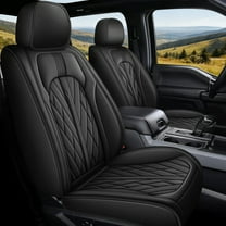 DIKSOAKR Seat Covers Fit for 2019-2023 2024 Chevrolet Chevy Silverado GMC Sierra 1500 2500HD 3500HD Trail Boss Z71 Crew Double Extended Cab Custom Truck Seat Covers Leather Full Set