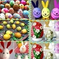 thumbnail image 3 of 10 Uds. Huevos de espuma de Pascua sólidos blancos para niños, guardería, educación preescolar, huevos de espuma de poliestireno hechos a mano DIY, espuma, 3 of 9