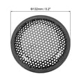thumbnail image 2 of Unique Bargains 2pcs 5' Speaker Waffle Grill Metal Mesh Audio Subwoofer Guard Protector Cover with Clips, Screws, 2 of 4