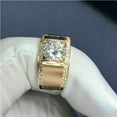 thumbnail image 3 of 3Ct Round Cut Lab-Created Diamond Men's Wedding Band Ring 14k Yellow Gold Plated Silver, 3 of 5
