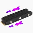 thumbnail image 3 of Disipador de calor SSD de aluminio Macarena 3 Piezas M.2 2280 enfriamiento 10 degree C a 25 degree C, 3 of 8