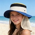 thumbnail image 2 of CHUMUD Kids Sun Hat, Toddler Wide Brim Bucket Hat with Neck Flap, Breathable Mesh UPF 50+ Protection Hat for Boys Girls 2-8 Years, 2 of 9