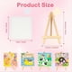 thumbnail image 4 of Mini Canvases with Easel Sets 32 Pack,4x4In Art Canvases Painting Kit, 4 of 5