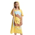thumbnail image 3 of Kids Beach Hooded Poncho Towels Funny Kimono Swim Changing Robe Quick Dry Cover Up Swimsuit Soft Towel Yellow, Free Size, 3 of 4