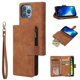thumbnail image 1 of Compatible with iPhone 13 Pro Max Premium PU Leather Magnetic Handbag Zipper Pocket Card Slots Case, 1 of 5
