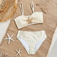 thumbnail image 7 of IFNWSV Girls Swimsuit Kids Summer Print Split Swimsuit Set for Decoration Swimsuit White 11-12Years, 7 of 7