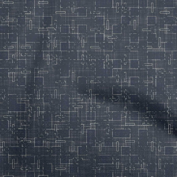 oneOone Silk Tabby Black Fabric Geometric Sewing Craft Projects Fabric Prints By Yard 42 Inch Wide-S2