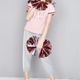 thumbnail image 2 of 2 Pcs Pompons de Cheerleading Colorés Réutilisables Kit de Pompons de Cheerleading Amusants Accessoires de Cheerleading pour Enfants avec Poignée pour Compétition de Performance Événements Sportifs (Rouge avec Argent), 2 of 6