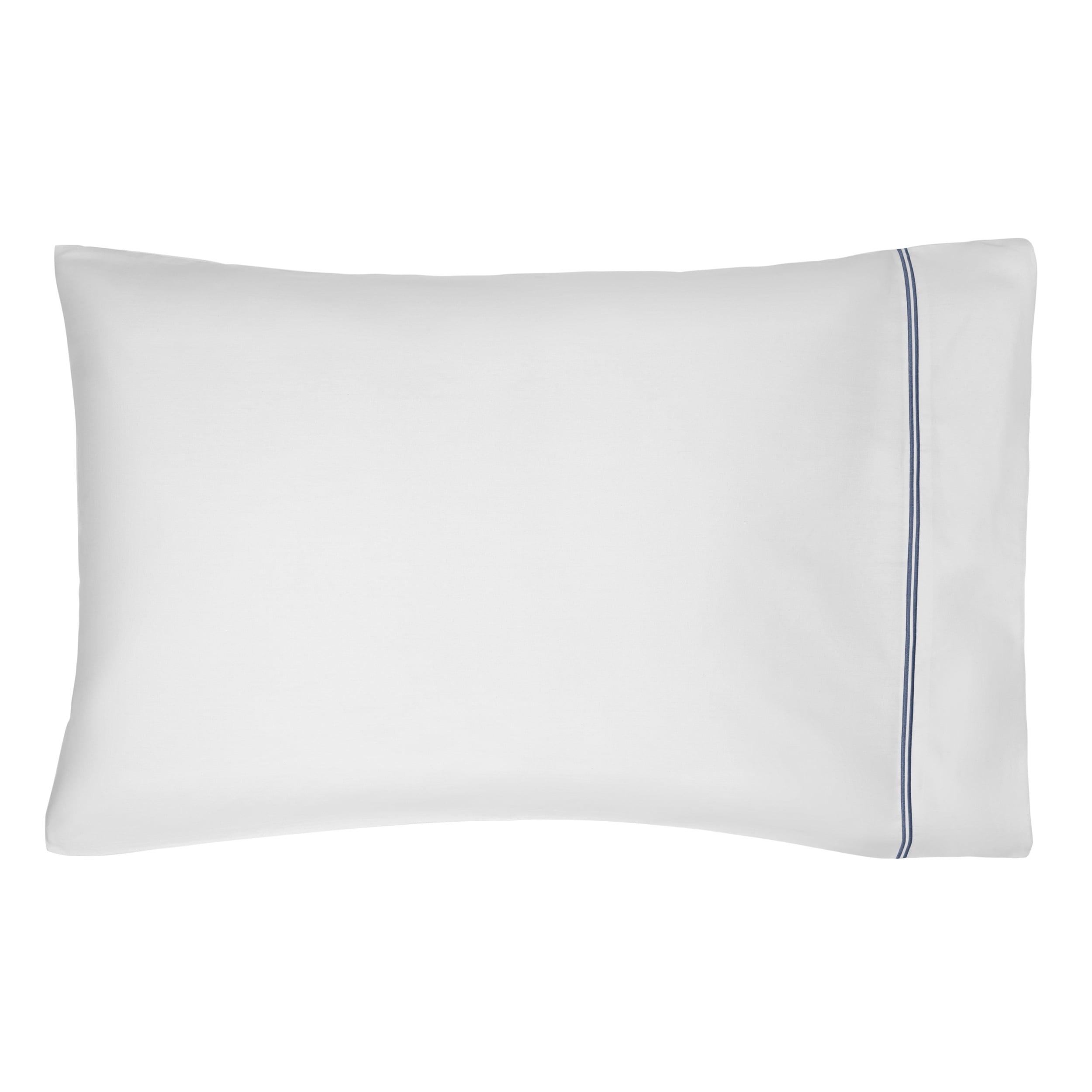 Hotel Style 4-Piece 300 Thread Count Gypsum/Washed Indigo Pima Cotton Bed Sheet Set, King , Double marrow Hem , Adult/Teen