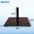 thumbnail image 2 of 75lb Flat Steel Brown Patio Umbrella Base, 2 of 6