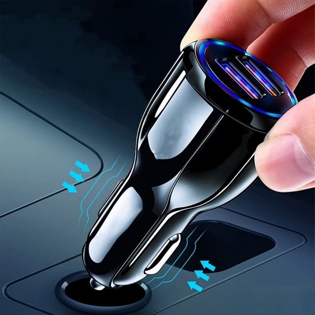 Cargador de coche USB, adaptador de cargador de coche, cargador de coche con encendedor de cigarrillos doble, cargador de coche, máxima confiabilidad