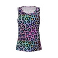 thumbnail image 4 of Lsque Rainbow Animal Skin Printed Workout Tank Tops for Women, Athletic Sports Tank Tops, Compression Sleeveless Dry Fit Shirts,Sleeveless Yoga Shirt-XX-Large, 4 of 9