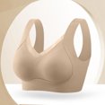 thumbnail image 3 of Bras No Underwire Women Pullover Bra Feature V-Neck T-Shirt Bra Style W-937 Khaki M, 3 of 7