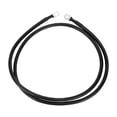 thumbnail image 1 of Cables de batería de inversor de 5/16" Lug de 7 AWG de 3.5FT de Bargains Únicos, Cobre Estaño, 1 Pc Negro, 1 of 7