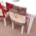 thumbnail image 5 of Gustave 2 Packs Christmas Chair Covers Dining Chair Slipcover Snowman Santa Claus Chair Hat Slipcovers For Home Holiday Party Decor, 5 of 9