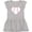 AC-Heather Grey, variant on Inktastic Heart Shaped Baseball Girls Toddler Dress