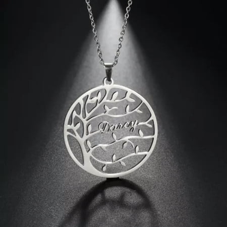 Genealogy Family Tree of Life Custom Name Necklace Mother Gift Jewelry