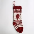 thumbnail image 2 of Coofit Christmas Tree Stocking Knitted Classic Hanging Holiday Stocking Xmas Stocking, 2 of 10