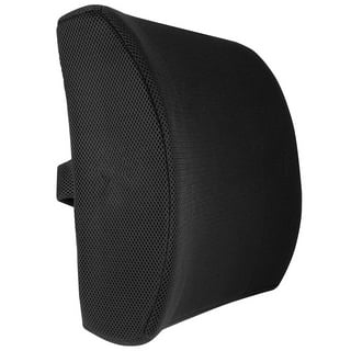 Niceeday Black Lumbar Support Pillow, Back Cushion, Memory Foam Orthopedic  Backrest 
