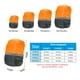 thumbnail image 2 of Cubierta de mochila impermeable Uxcell de 30-40L con correa ajustable y tiras reflectantes, tamaño M, gris y naranja, 2 of 5