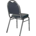 thumbnail image 3 of NPS 9200 Series 35" Metal and Vinyl Stack Chair in Midnight Blue/Silvervein, 3 of 5