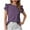 Purple, variant on Sky Blue S WIZUTIZ Short Sleeve Shirts for Women up to 50% Off Casual Plain Retro Fluffy Tops Solid Oversize Short Sleeve Tshirts Plus Crew Neck Shirts Tunics Trendy Tee Athletic Ladies Tshirt T-shir
