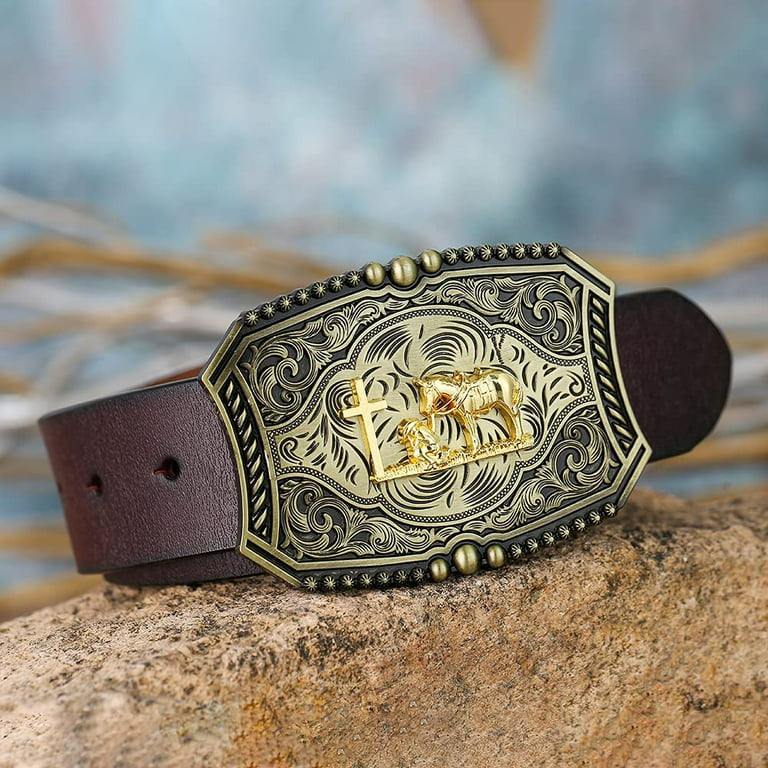 KDG Vintage Celtic Knot Belt Buckle, Fashion Western Belt Buckle Cowboy  Belt Buckle for Men 