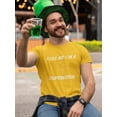thumbnail image 2 of Kiss Me I'm A Supervisor Shamrock Men Gold T-Shirt, Male Medium, 2 of 4
