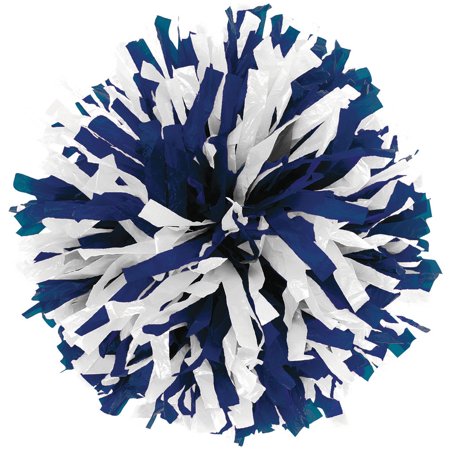 In-Stock Youth Cheerleading Pom Navy/Wht