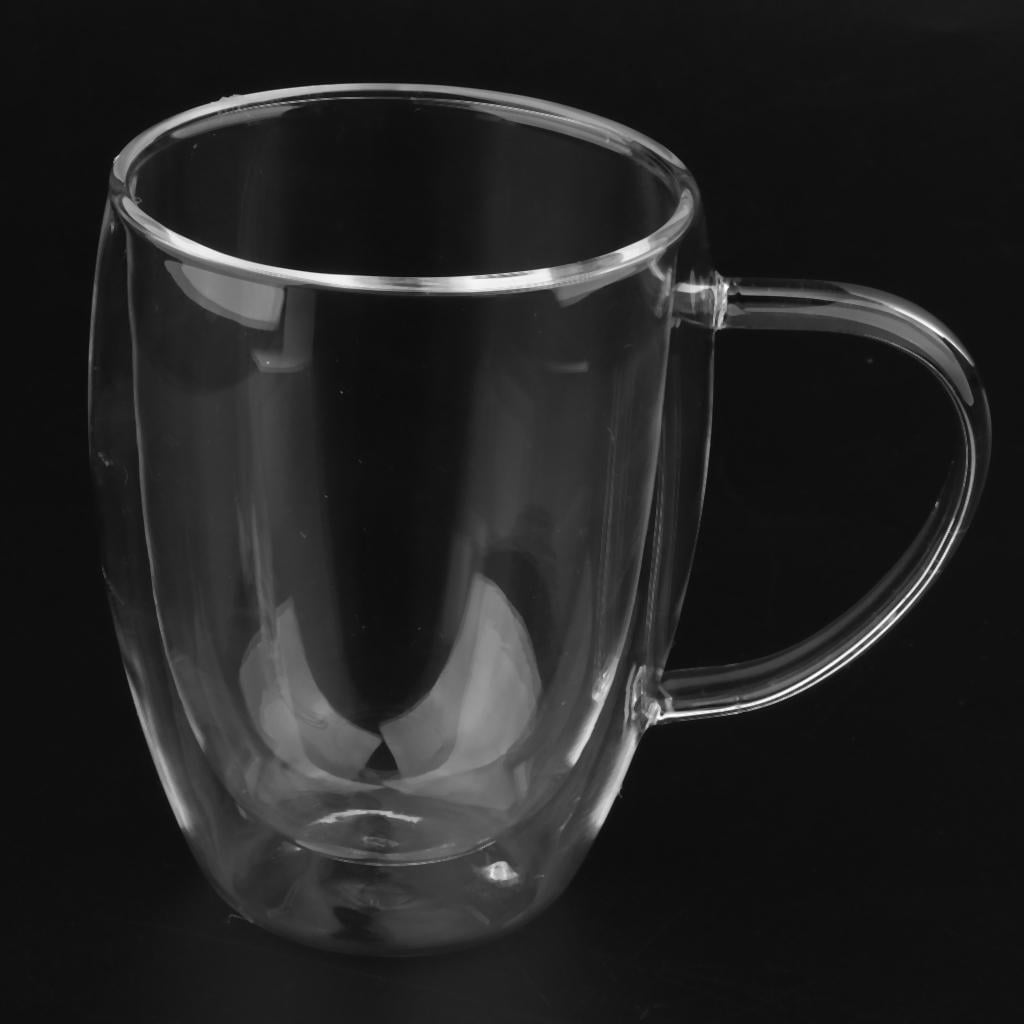 Axioma 2x Morning Beverage Cup Office coffee and tea Glass Mugs for Espresso Latte Drinks