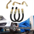 thumbnail image 4 of HLONK 5 Pack Tire Valve Extension  2Pcs 8.25 Inch Flexible Valve Stem Extenders with Brass 45 90 135 Multi Degree Tire Valve Stem Extension Adaptor Compatible for RV Bike Motorcycle Car, 4 of 7