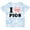 Tie Dye Blue, variant on Inktastic I Love Pigs Boys or Girls Toddler T-Shirt