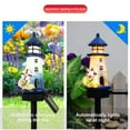 thumbnail image 4 of Gnmfd Solar Lights Outdoor Garden Decorative Resin Lighthouse Lamp Waterproof Courtyard Villa Landscape Lighting Ambiance LED Lighting for Patio Yard Christmas Party Decorations, 4 of 6