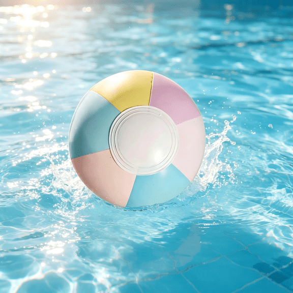 Inflatable Beach Ball, Durable PVC Material Pastel Volleyball for Pool Beach Summer Water Games and Outdoor Activity Use