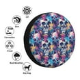 thumbnail image 4 of Yiaed cool Skull colorful Print Tire Wheel Cover, Waterproof Spare Tire Cover Fit for Jeep, Truck,Trailer, RV, SUV, Camper and Most Vehicle-14 inch, 4 of 6
