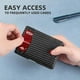 thumbnail image 3 of Wallet for Men Slim with 12 Slots RFID Blocking Men's Front Pocket Wallet Black with ID Window (CARBON BLACK AND BLUE), 3 of 5