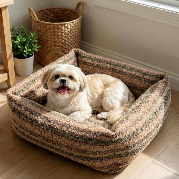 Cama para perros WESTERN HOME WH con respaldo alto para perros pequeños y medianos