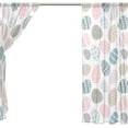 thumbnail image 4 of Floral Happy Easter Egg Semi Sheer Curtains Window Voile Drapes Panels Treatment-55x84in for Living Room Bedroom Kids Room, 2 Pieces, 4 of 4