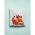 thumbnail image 3 of Delivery Hot Dogs Sweatshirt Men -Image by Shutterstock, Male x-Large, 3 of 4