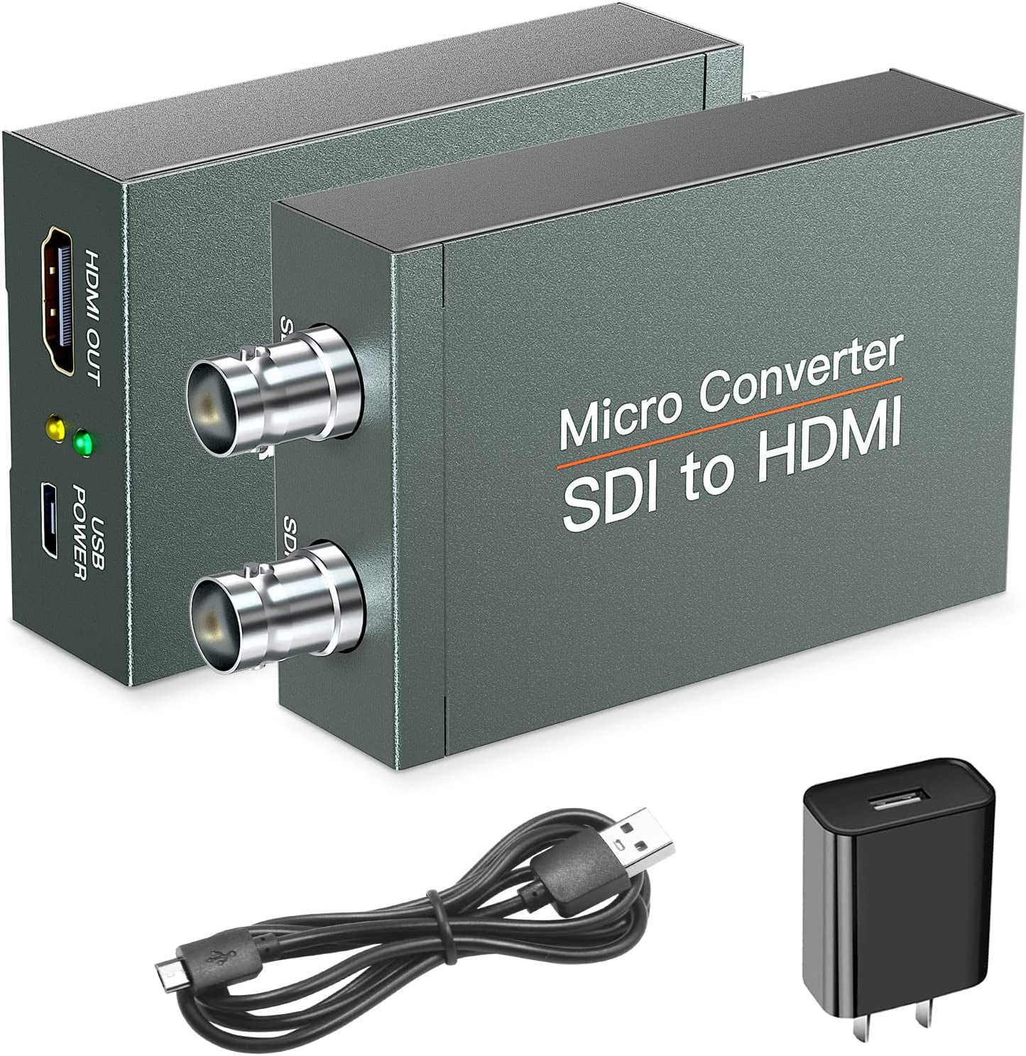 MISOTT SDI to HDMI Converter with SDI Loop Out, 1080P SDI HDMI Adapter Compatible with 3G-SDI/HD-SDI/SD-SDI, Auto Format Detection and Audio De-embedd MISOTT SDI to HDMI Converter with SDI Loop Out, 1080P SDI HDMI
