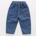 thumbnail image 4 of Shadoumai Girls Pure Denim Pants Summer Thin Straight Leg Long Trousers Casual Fashion Breathable, 4 of 4
