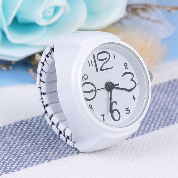ELAYARD 2Pcs Unique Finger Watch Ring with Chic Design and Accurate Timekeeping