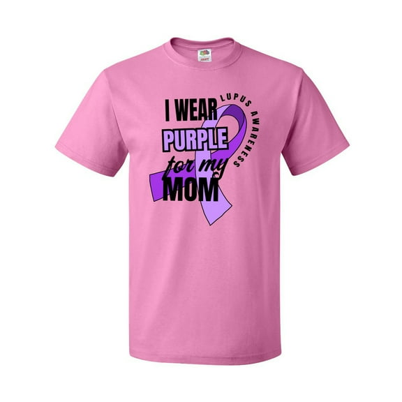Inktastic I Wear Purple for My Mom Lupus Awareness T-Shirt