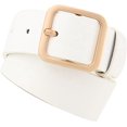 thumbnail image 3 of HUGFEGWE Ceinture en Cuir PU pour Femmes Réglable Lignes de Couture Fines Mode Décontractée Boucle à Ardillon pour Pantalon Robe CJB91-76347, 3 of 5