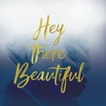 thumbnail image 2 of Lula Bijoux and Company 26x26 White Modern Wood Framed Museum Art Print Titled - Hey Beautiful Navy, 2 of 4