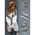 thumbnail image 3 of Eytino Cardigan Sweaters for Women Fall Open Front Oversized Button Loose Soft Knit Sweater with Pockets, 3 of 11