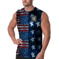 thumbnail image 6 of Men Crewneck Summer Tshirts Sleeveless American Independence Day Print Basic 2026 Tops Casual Loose Tees, 6 of 6