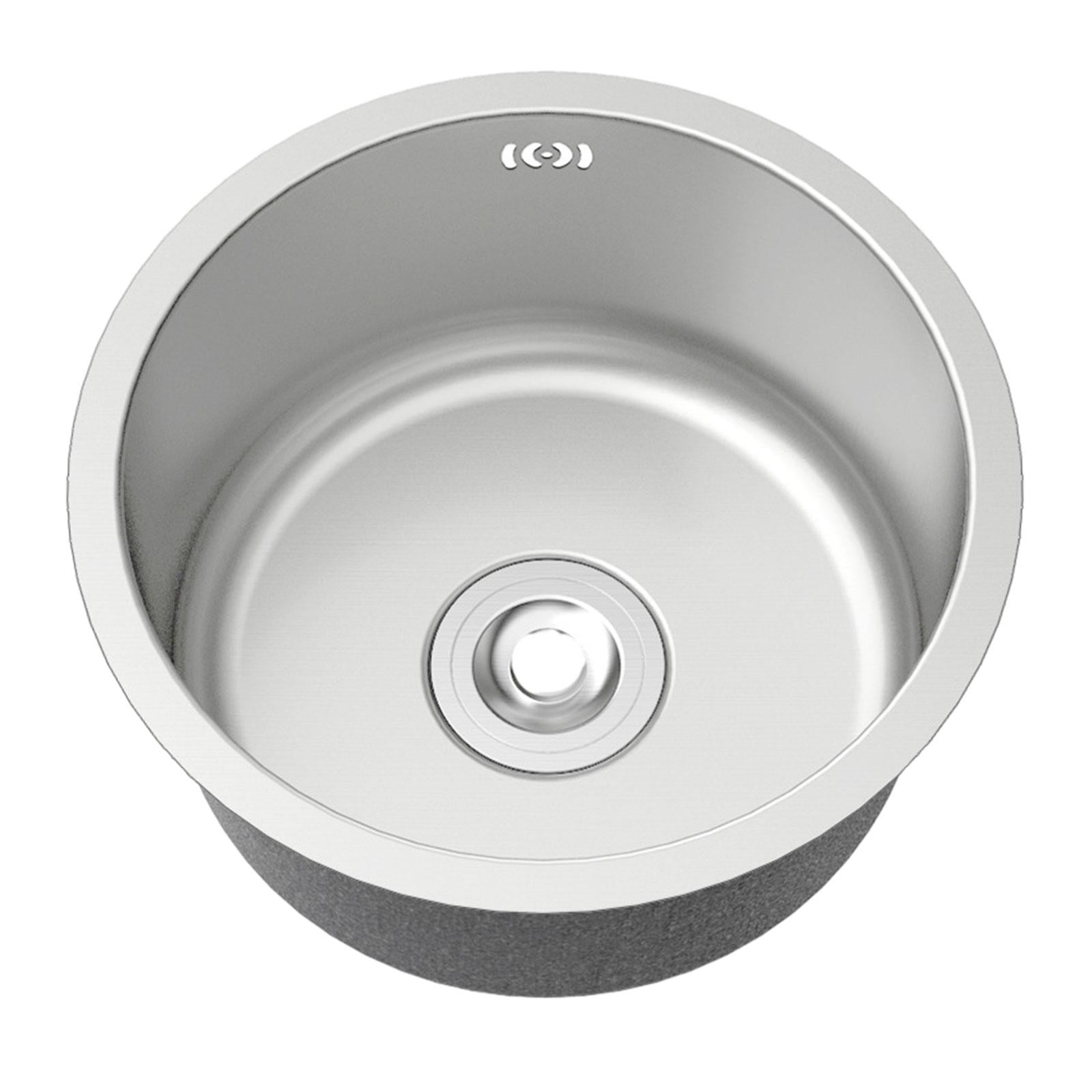 Baoblaze Undermount Kitchen Sinks Fast Drainage Small Island Counters Sink Single Bowl